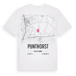 Punthorst karta t-shirt – ekologisk bomull t-shirt från Pinshirt
