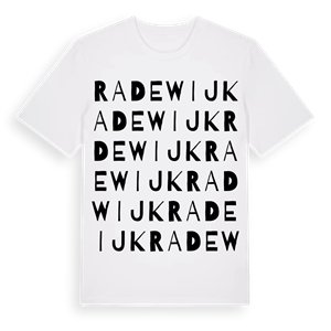 Radewijk ordlek t-shirt – ekologisk bomull t-shirt från Pinshirt
