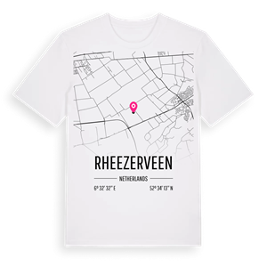 Rheezerveen karta t-shirt – ekologisk bomull t-shirt från Pinshirt