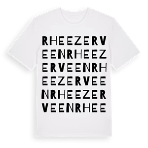 Rheezerveen ordlek t-shirt – ekologisk bomull t-shirt från Pinshirt