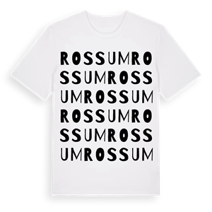 Rossum ordlek t-shirt – ekologisk bomull t-shirt från Pinshirt
