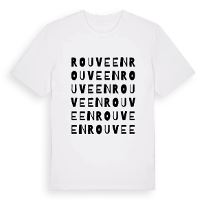 Rouveen ordlek t-shirt – ekologisk bomull t-shirt från Pinshirt