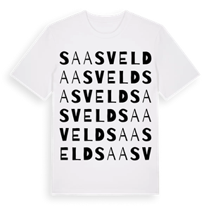 Saasveld ordlek t-shirt – ekologisk bomull t-shirt från Pinshirt