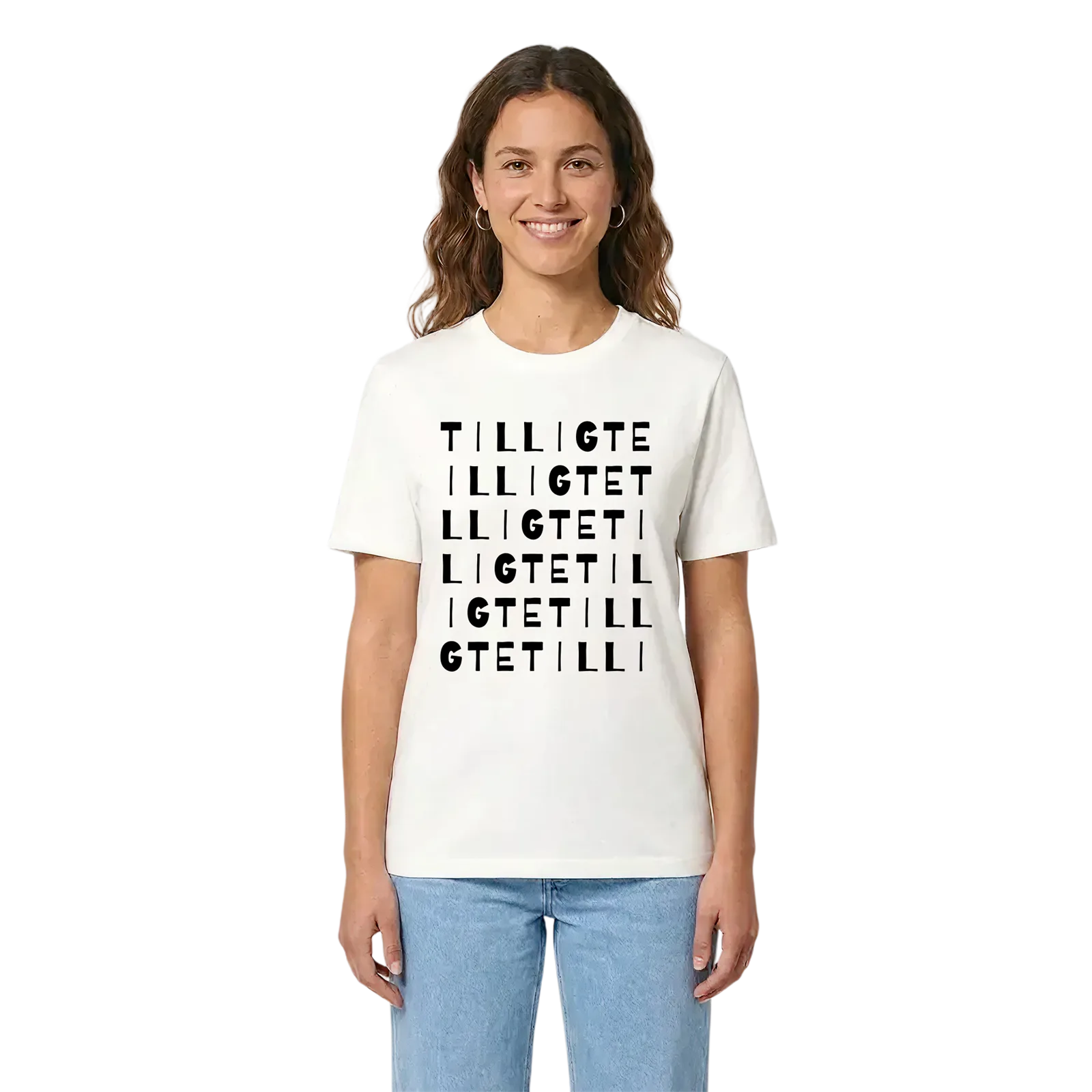 Tilligte ordlek t-shirt – White, i miljö