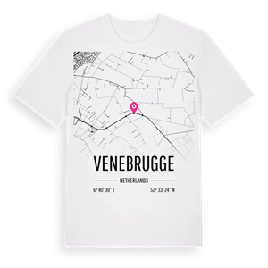 Venebrugge karta t-shirt – ekologisk bomull t-shirt från Pinshirt