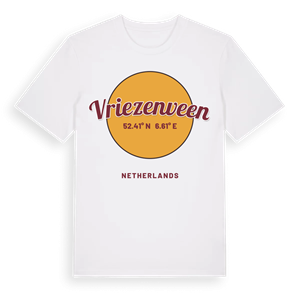 Vriezenveen cirkel t-shirt – ekologisk bomull t-shirt från Pinshirt