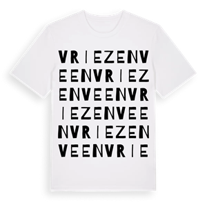Vriezenveen ordlek t-shirt – ekologisk bomull t-shirt från Pinshirt