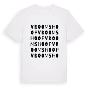 Vroomshoop ordlek t-shirt – ekologisk bomull t-shirt från Pinshirt