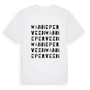 Wanneperveen ordlek t-shirt – ekologisk bomull t-shirt från Pinshirt
