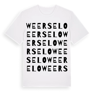 Weerselo ordlek t-shirt – ekologisk bomull t-shirt från Pinshirt