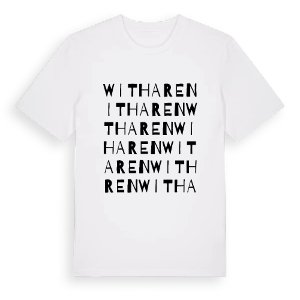 Witharen ordlek t-shirt – ekologisk bomull t-shirt från Pinshirt
