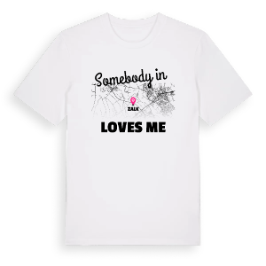 Någon i Zalk älskar mig t-shirt – ekologisk bomull t-shirt från Pinshirt