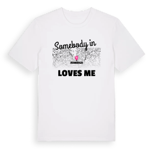 Någon i Asikkala älskar mig t-shirt – ekologisk bomull t-shirt från Pinshirt