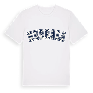 Herrala college t-shirt – ekologisk bomull t-shirt från Pinshirt