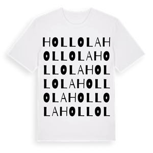 Hollola ordlek t-shirt – ekologisk bomull t-shirt från Pinshirt