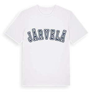Järvelä college t-shirt – ekologisk bomull t-shirt från Pinshirt