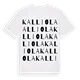 Kalliola ordlek t-shirt