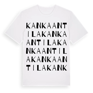 Kankaantila ordlek t-shirt – ekologisk bomull t-shirt från Pinshirt