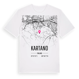 Kartano karta t-shirt – ekologisk bomull t-shirt från Pinshirt