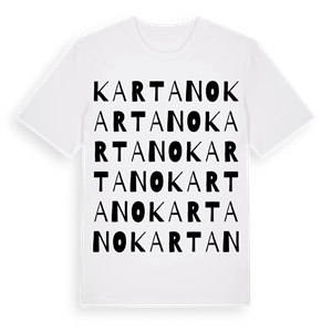 Kartano ordlek t-shirt – ekologisk bomull t-shirt från Pinshirt