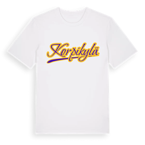 Korpikylä baseball t-shirt – ekologisk bomull t-shirt från Pinshirt