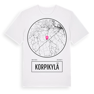 Korpikylä t-shirt – ekologisk bomull t-shirt från Pinshirt