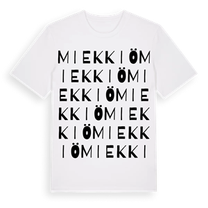 Miekkiö ordlek t-shirt – ekologisk bomull t-shirt från Pinshirt