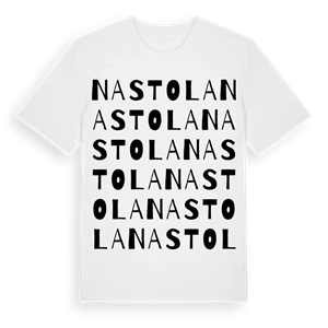 Nastola ordlek t-shirt – ekologisk bomull t-shirt från Pinshirt