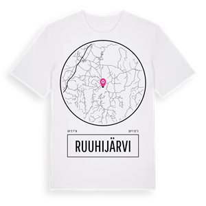 Ruuhijärvi t-shirt – ekologisk bomull t-shirt från Pinshirt