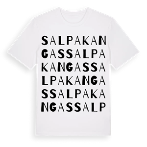 Salpakangas ordlek t-shirt – ekologisk bomull t-shirt från Pinshirt