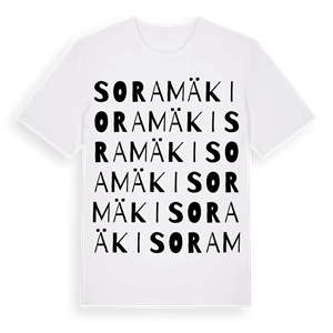 Soramäki ordlek t-shirt – ekologisk bomull t-shirt från Pinshirt