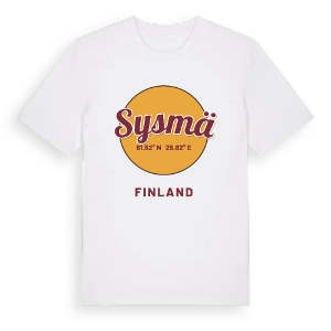 Sysmä cirkel t-shirt – ekologisk bomull t-shirt från Pinshirt
