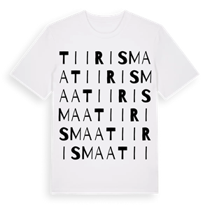 Tiirismaa ordlek t-shirt – ekologisk bomull t-shirt från Pinshirt