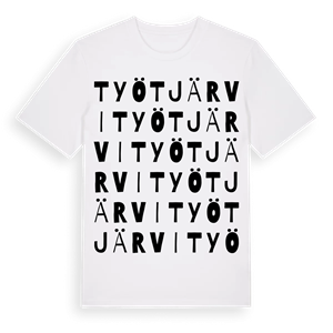 Työtjärvi ordlek t-shirt – ekologisk bomull t-shirt från Pinshirt