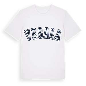 Vesala college t-shirt – ekologisk bomull t-shirt från Pinshirt