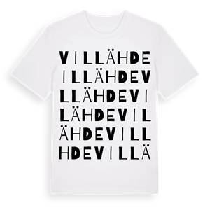 Villähde ordlek t-shirt – ekologisk bomull t-shirt från Pinshirt