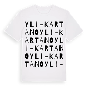 Yli-Kartano ordlek t-shirt – ekologisk bomull t-shirt från Pinshirt