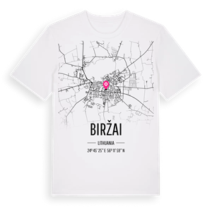 Biržai karta t-shirt – ekologisk bomull t-shirt från Pinshirt