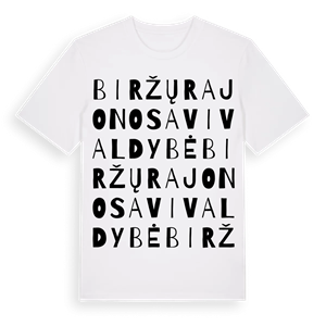 Biržų rajono savivaldybė ordlek t-shirt – ekologisk bomull t-shirt från Pinshirt