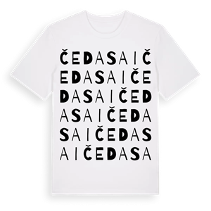 Čedasai ordlek t-shirt – ekologisk bomull t-shirt från Pinshirt