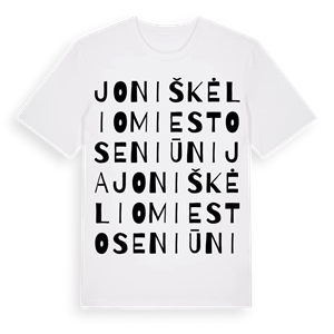 Joniškėlio miesto seniūnija ordlek t-shirt – ekologisk bomull t-shirt från Pinshirt