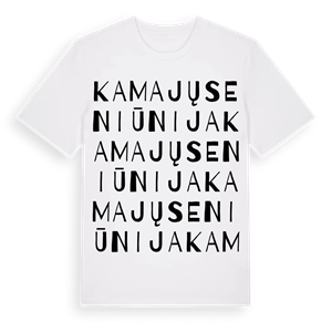 Kamajų seniūnija ordlek t-shirt – ekologisk bomull t-shirt från Pinshirt