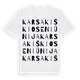 Karsakiškio seniūnija ordlek t-shirt