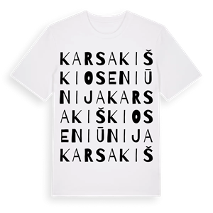 Karsakiškio seniūnija ordlek t-shirt – ekologisk bomull t-shirt från Pinshirt