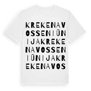 Krekenavos seniūnija ordlek t-shirt – ekologisk bomull t-shirt från Pinshirt