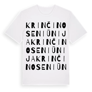 Krinčino seniūnija ordlek t-shirt – ekologisk bomull t-shirt från Pinshirt
