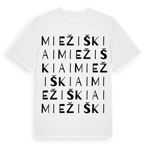 Miežiškiai ordlek t-shirt – ekologisk bomull t-shirt från Pinshirt