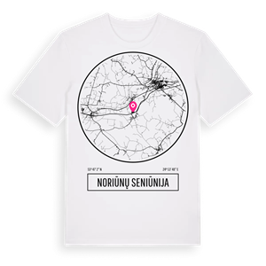 Noriūnų seniūnija t-shirt – ekologisk bomull t-shirt från Pinshirt