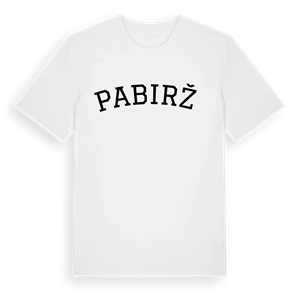 Pabiržė böjd t-shirt – ekologisk bomull t-shirt från Pinshirt