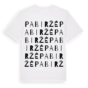 Pabiržė ordlek t-shirt – ekologisk bomull t-shirt från Pinshirt